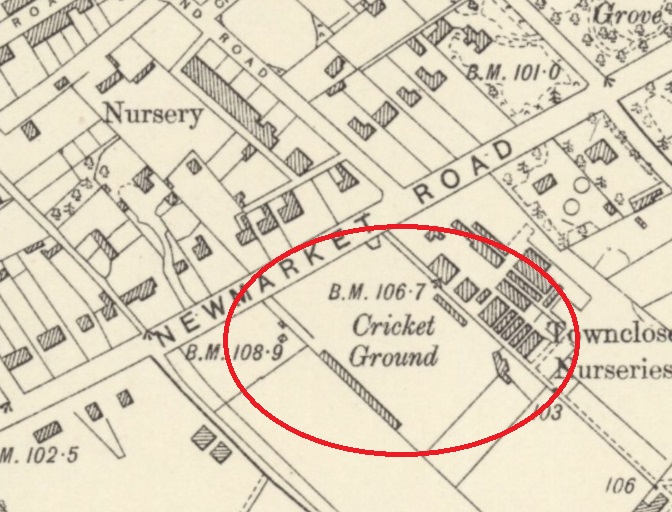 Norwich - Cricket Club : Map credit National Library of Scotland
